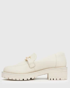 AGATHA Leather Heeled Loafers