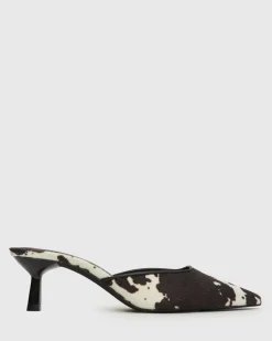 AMALIE Pointed Toe Stiletto Mules