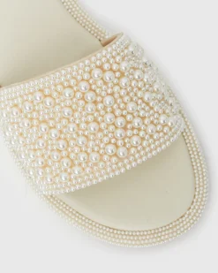 APOLLO Pearl Embellished Slides