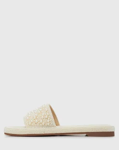 APOLLO Pearl Embellished Slides