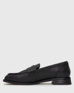CASSIE Leather Penny Loafers