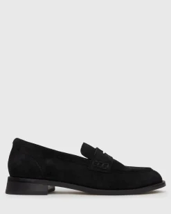 CASSIE Leather Penny Loafers