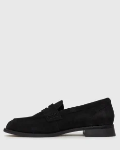 CASSIE Leather Penny Loafers