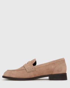 CASSIE Leather Penny Loafers