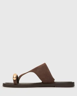 DOLPHIN Leather Thong Sandals