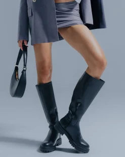 DRAGON Round Toe Knee Boots