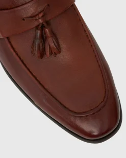 EZRA Leather Tassel Loafers