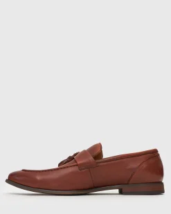 EZRA Leather Tassel Loafers