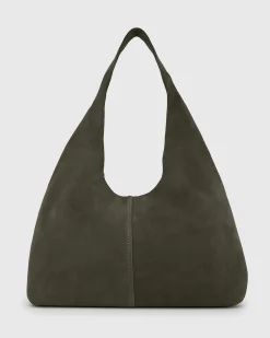 FABLE Suede Leather Tote Bag