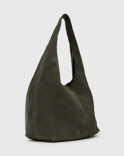 FABLE Suede Leather Tote Bag