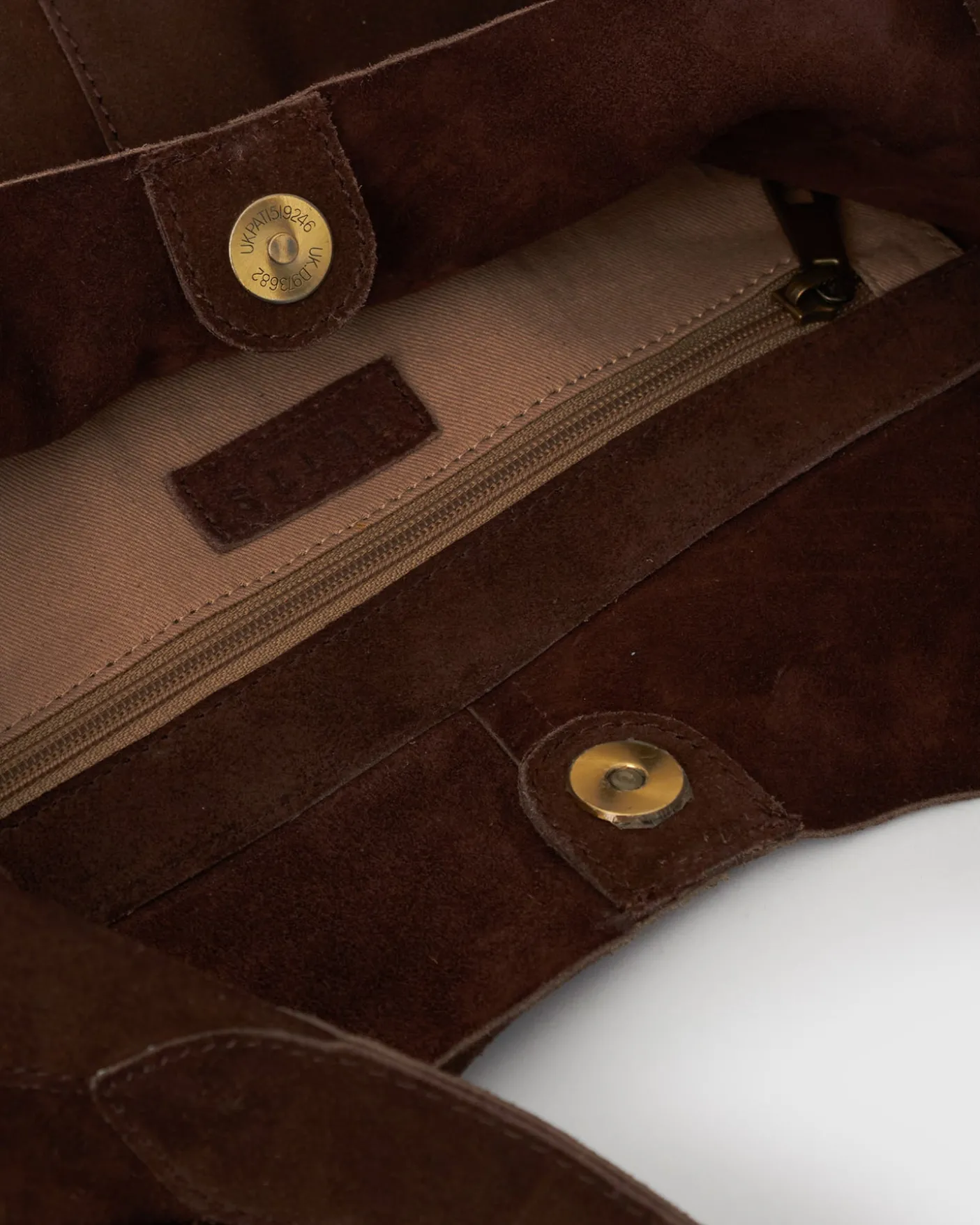 FABLE Suede Leather Tote Bag