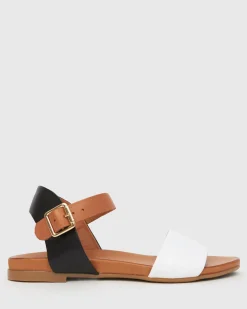FLIGHT Leather Flat Sandals