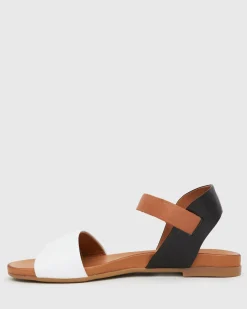 FLIGHT Leather Flat Sandals