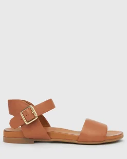 FLIGHT Leather Flat Sandals