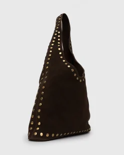 FREYA-S Suede Leather Stud Bag