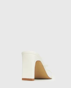GIGI Square Toe Heeled Mules