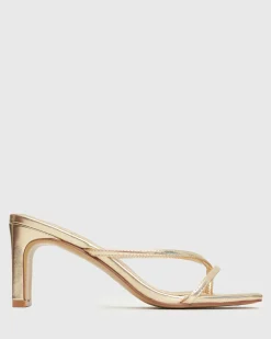 GIGI Square Toe Heeled Mules