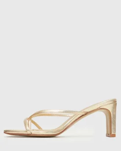 GIGI Square Toe Heeled Mules