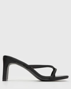 GIGI Square Toe Heeled Mules