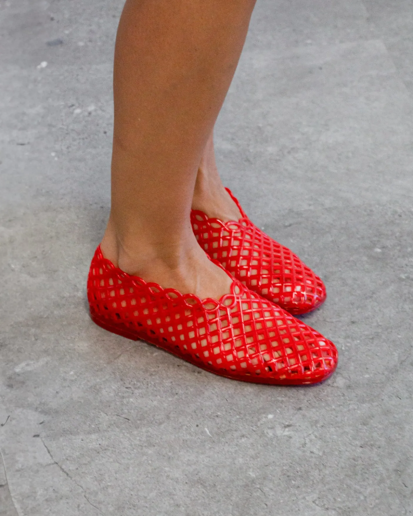 GREECE Jelly Mesh Ballet Flats