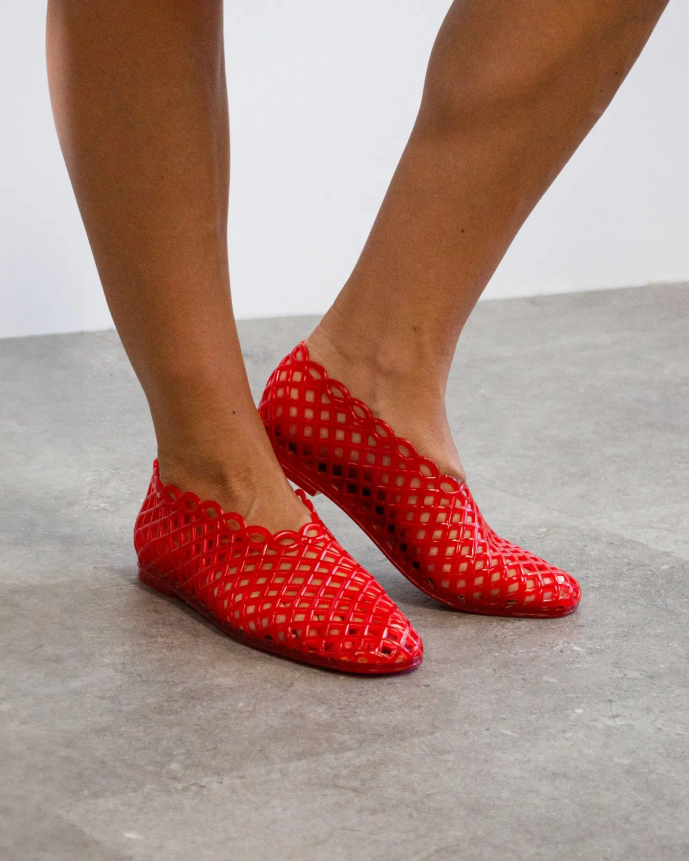 GREECE Jelly Mesh Ballet Flats