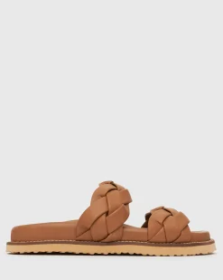 HAVANA Leather Braided Slides