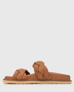 HAVANA Leather Braided Slides