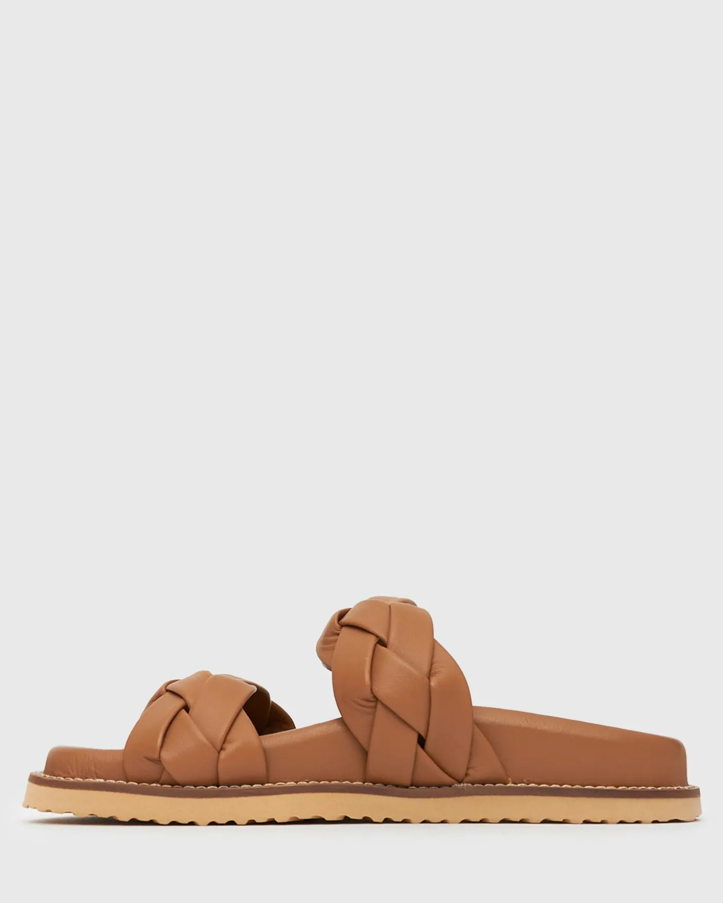 HAVANA Leather Braided Slides