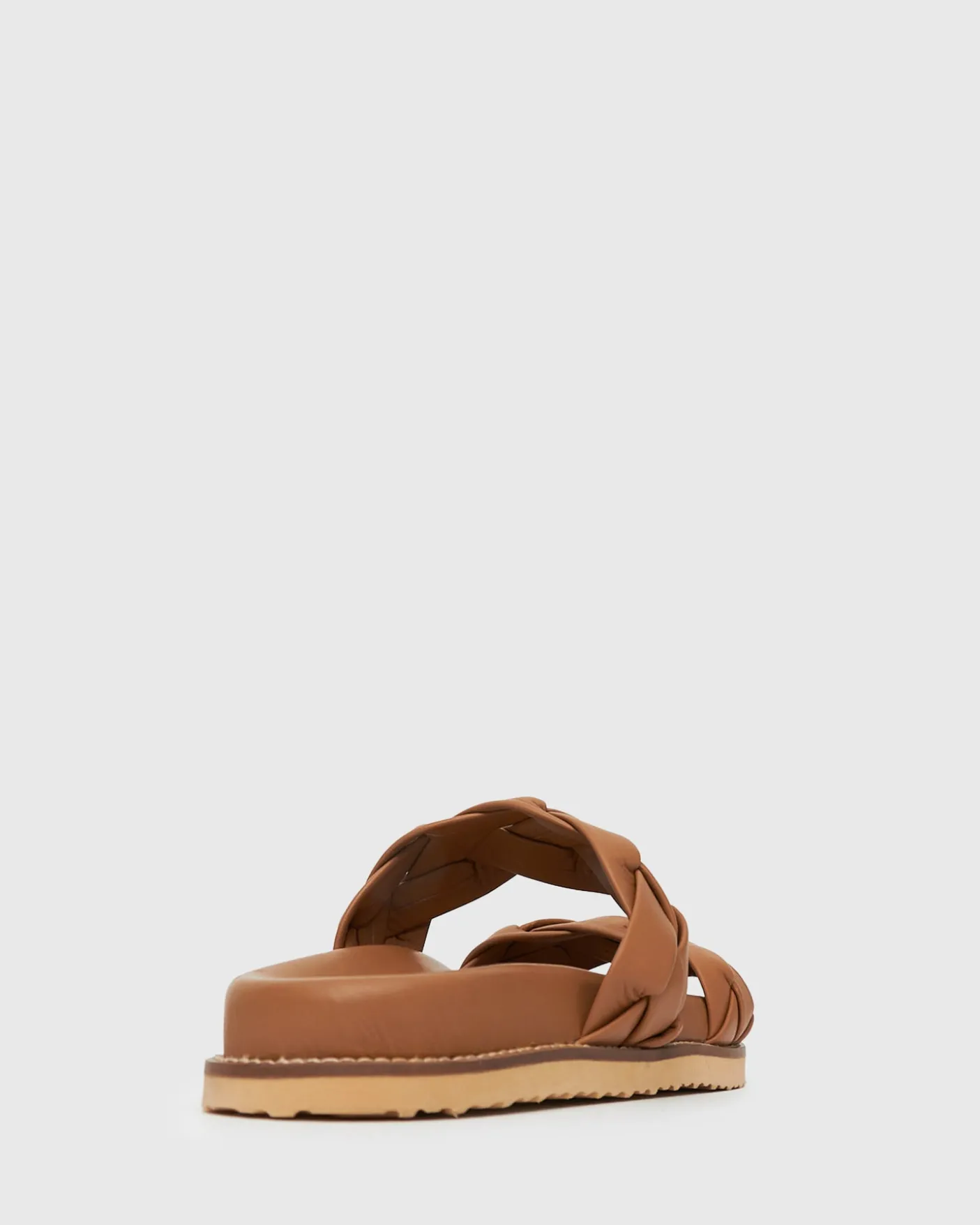 HAVANA Leather Braided Slides