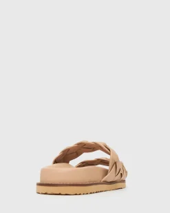 HAVANA Leather Braided Slides