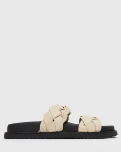 HAVANA Leather Braided Slides