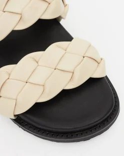 HAVANA Leather Braided Slides