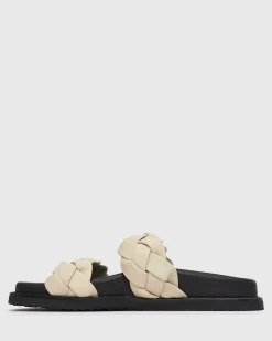 HAVANA Leather Braided Slides