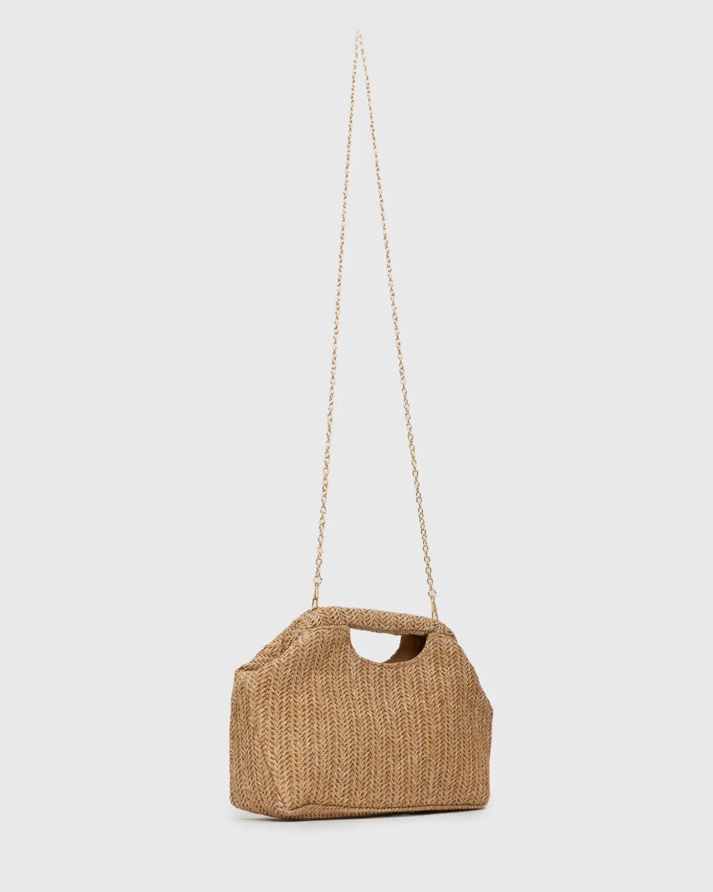 HOLIDAY Raffia Handheld Clutch Bag