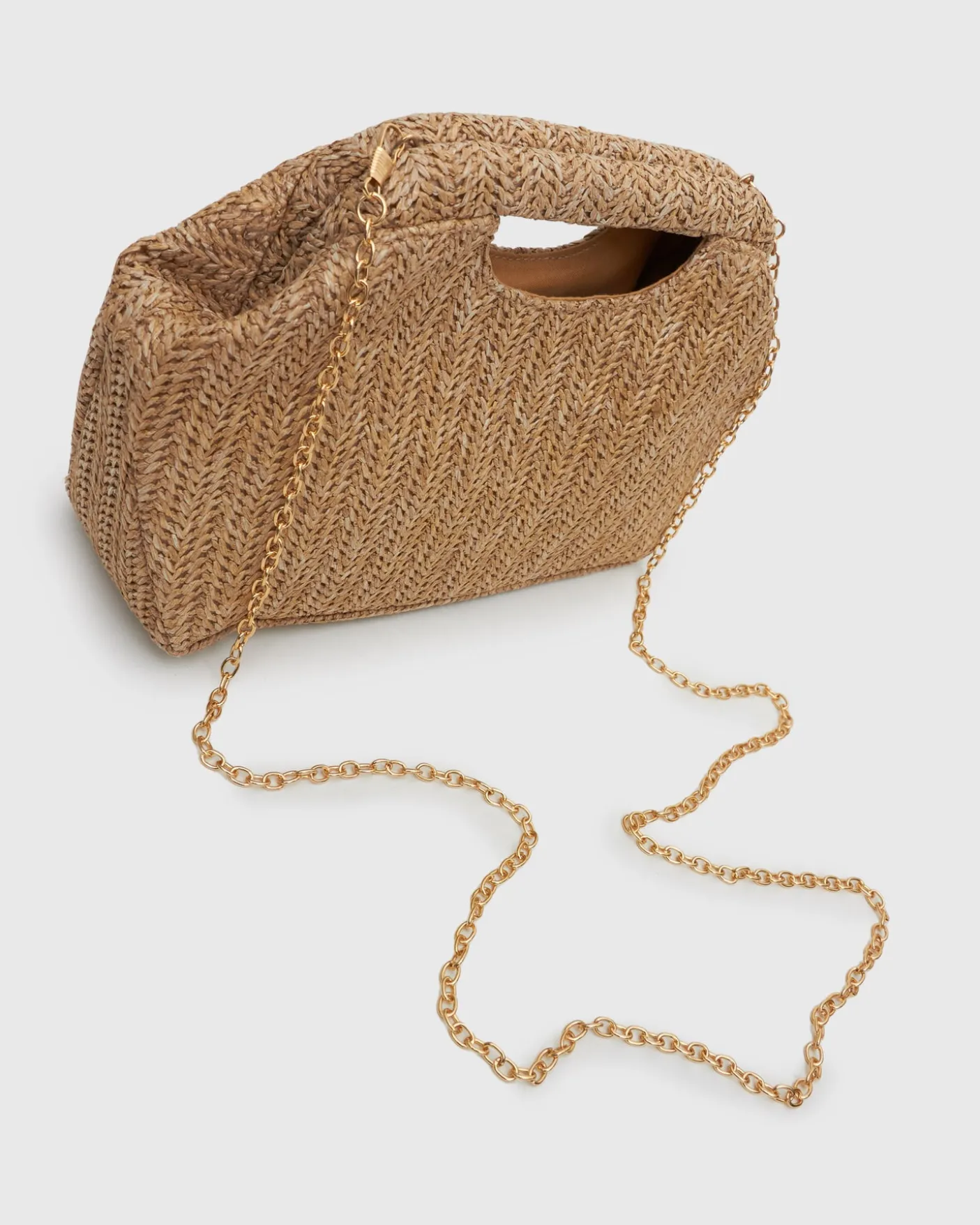 HOLIDAY Raffia Handheld Clutch Bag
