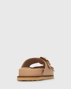 HUSH Leather Buckle Slides