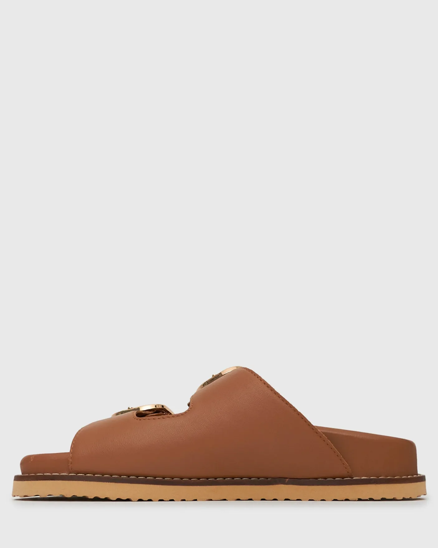 HUSH Leather Buckle Slides