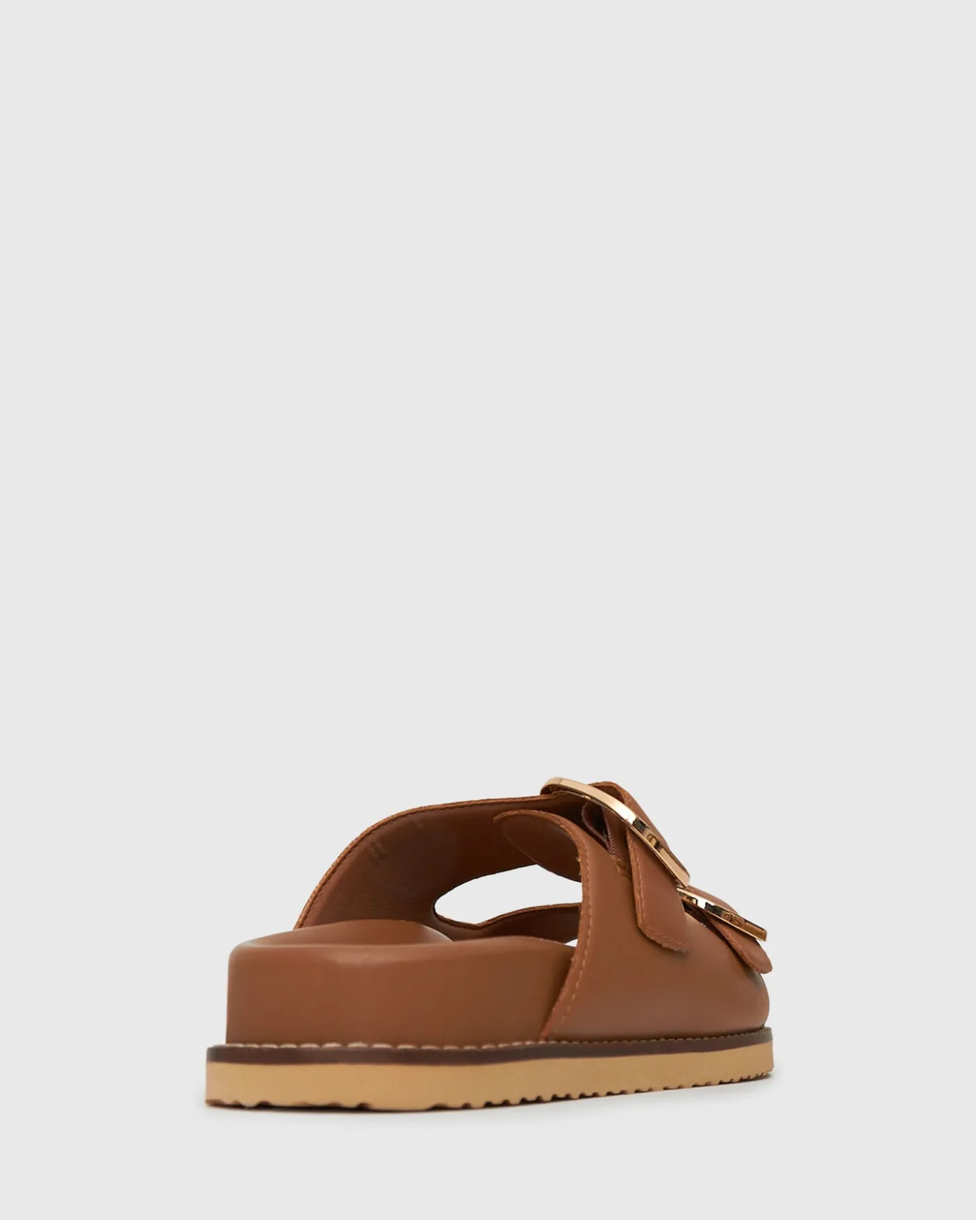 HUSH Leather Buckle Slides