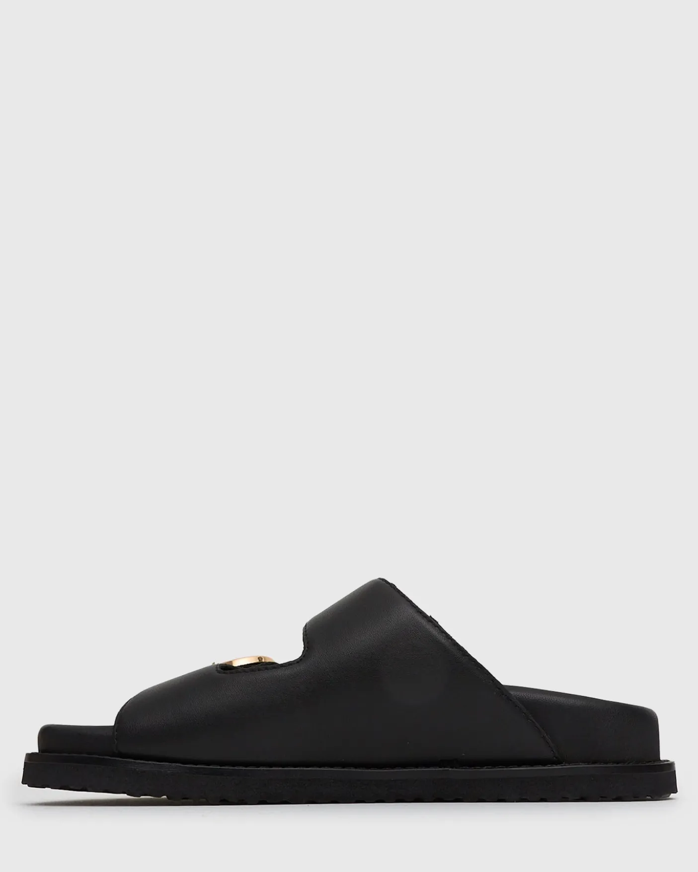 HUSH Leather Buckle Slides