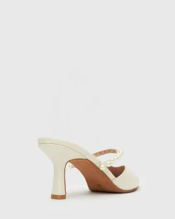 JASMINE Faux Pearl-Embellished Heel Pumps
