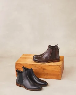 JEFFERY Leather Chelsea Boots