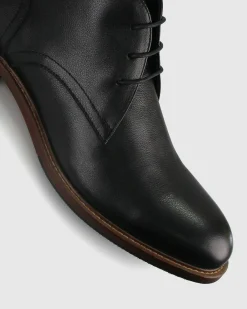 JIMMY Leather Lace Up Dress Boots