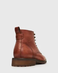 KODY Leather Lace-Up Boots
