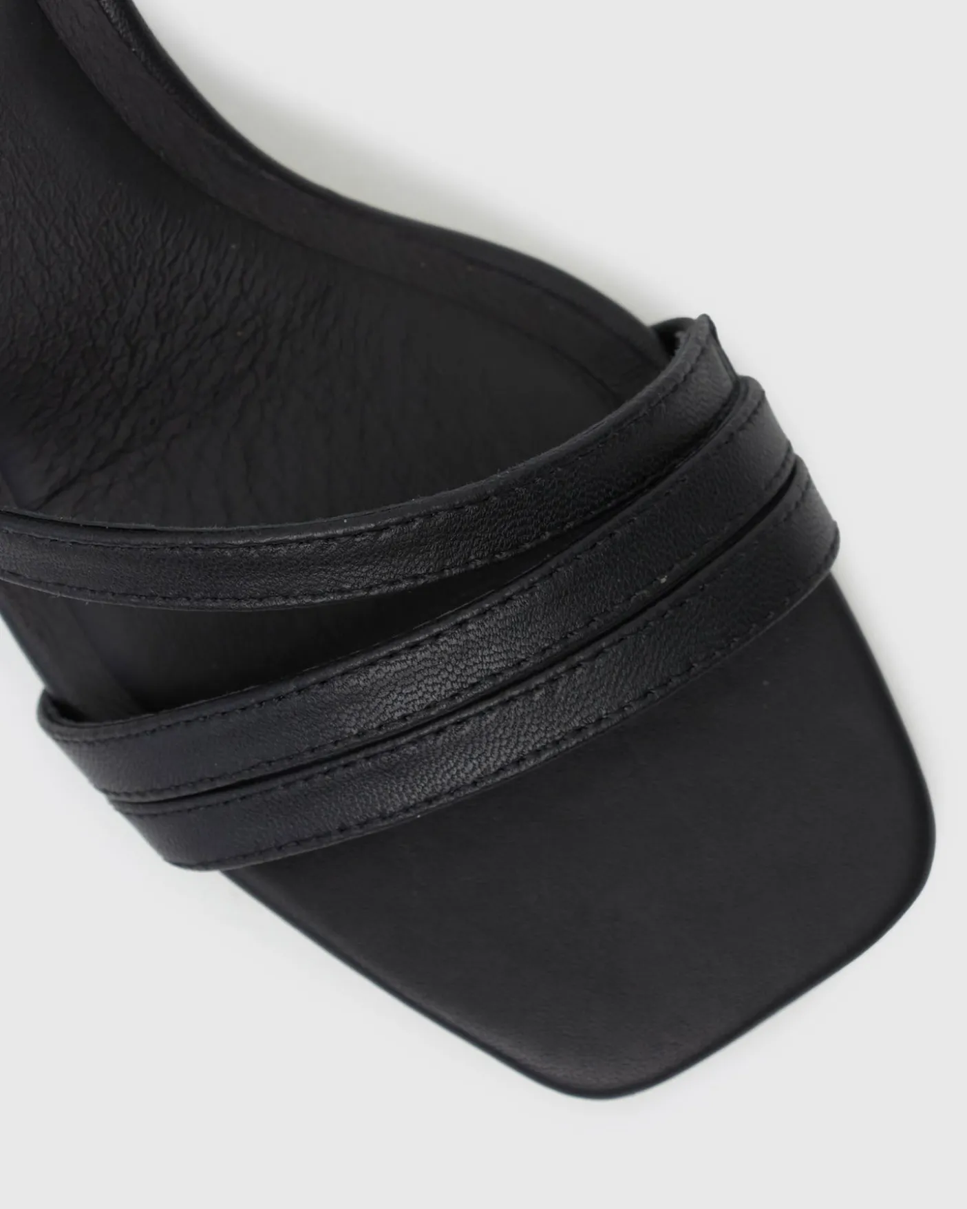 LANE Leather Block Heel Sandals