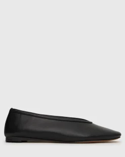 LENNOX Round Toe Ballet Flats
