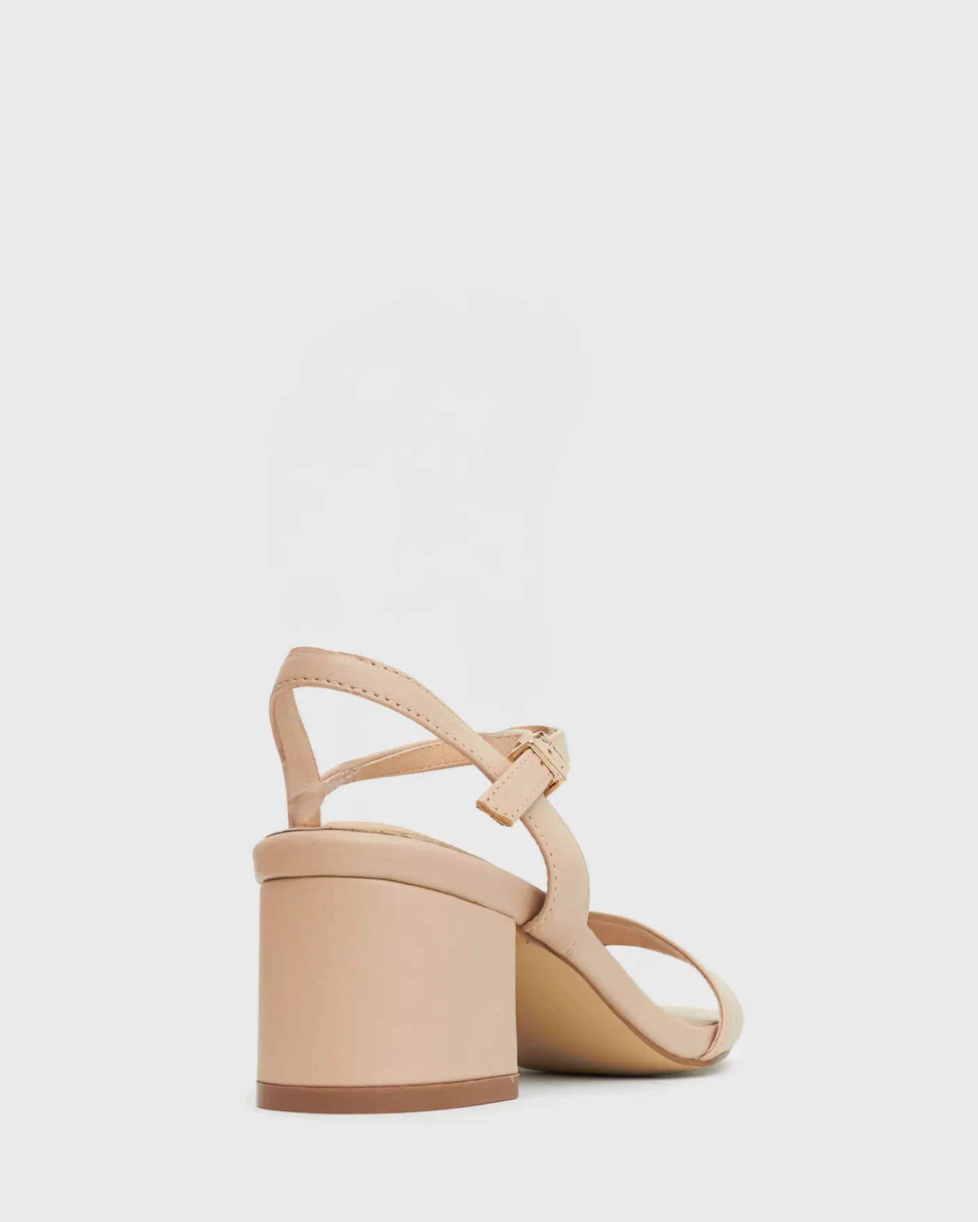 LIV Block Heel Leather Sandals