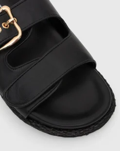 MADDIE Feature Buckle Footbed Slides
