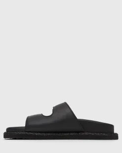 MADDIE Feature Buckle Footbed Slides