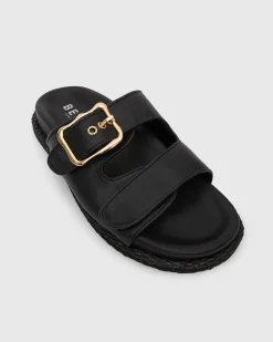 MADDIE Feature Buckle Footbed Slides