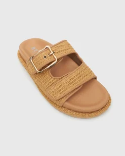 MADDIE Feature Buckle Footbed Slides